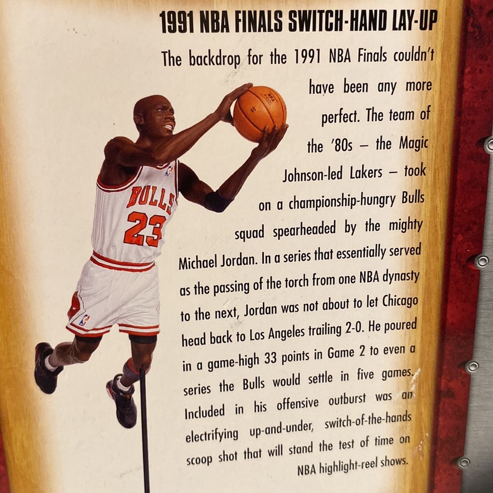Jordan 1991 NBA Finals Figure Upper Deck Card Pro Shots OG Retro VI Bred Bulls - Picture 10 of 13